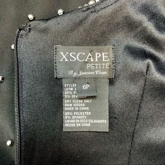 XSCAPE BY JOANNA CHEN Sleeveless Beaded Cocktail Dress 6P EUC - Picture 7 of 8